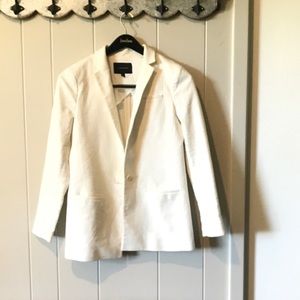Banana Republic, Casual cream blazer, cotton twill